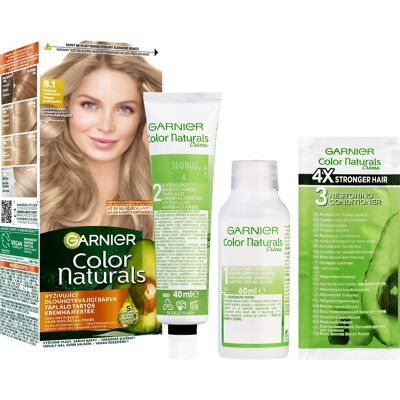 Garnier Color Naturals permanentná farba na vlasy 8.1 Platinová svetlá blond, 60 + 40 + 12 ml Garnier Color Naturals permanentná farba na vlasy 8.1 Platinová svetlá blond, 60 + 40 + 12 ml