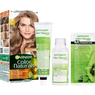 Garnier Color Naturals permanentná farba na vlasy 7N Prirodzená blond, 60 + 40 + 12 ml Garnier Color Naturals permanentná farba na vlasy 7N Prirodzená blond, 60 + 40 + 12 ml