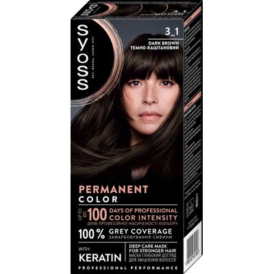 SYOSS Color 3-1 Tmavohnedá (50 ml) SYOSS Color 3-1 Tmavohnedá (50 ml)