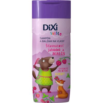 DIXI Šampón a balzam Svište šťavnatosť jahôdok a malín 250 ml DIXI Šampón a balzam Svište šťavnatosť jahôdok a malín 250 ml