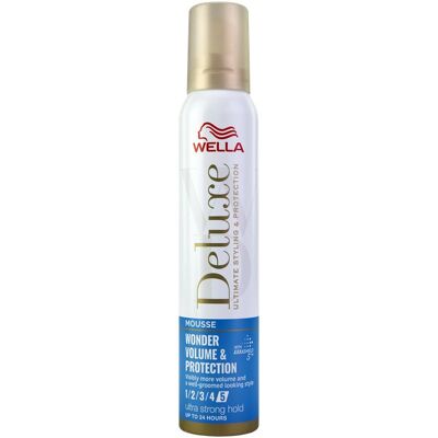 WELLA Deluxe Mousse Wonder Volume Protect Ultra Strong 200 ml WELLA Deluxe Mousse Wonder Volume Protect Ultra Strong 200 ml