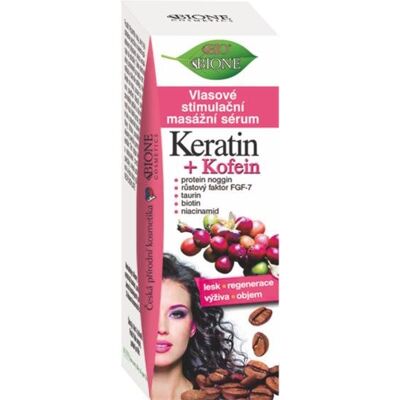 BIONE COSMETICS Bio Keratín a Kofeín Vlasové stimulačné masážne sérum 215 ml BIONE COSMETICS Bio Keratín a Kofeín Vlasové stimulačné masážne sérum 215 ml
