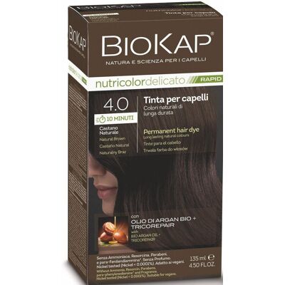 BIOKAP Delicato Rapid Farba na vlasy – 4.00 Prírodná hnedá tmavá 135 ml BIOKAP Delicato Rapid Farba na vlasy – 4.00 Prírodná hnedá tmavá 135 ml
