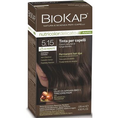 BIOKAP Delicato Rapid Farba na vlasy – 5.15 Popolavo-gaštanová 135 ml BIOKAP Delicato Rapid Farba na vlasy – 5.15 Popolavo-gaštanová 135 ml