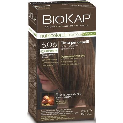 BIOKAP Delicato Rapid Farba na vlasy – 6.06 Tmavá blond Havana 135 ml BIOKAP Delicato Rapid Farba na vlasy – 6.06 Tmavá blond Havana 135 ml