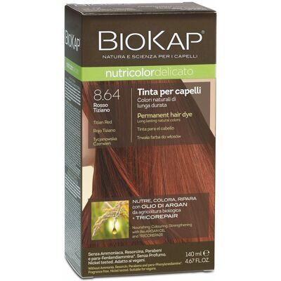 BIOKAP Nutricolor Delicato Farba na vlasy – 8.64 Tizianovo-červená 140 ml BIOKAP Nutricolor Delicato Farba na vlasy – 8.64 Tizianovo-červená 140 ml