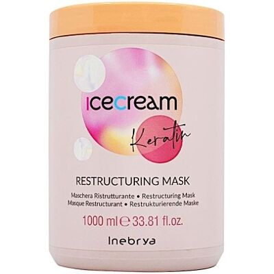 INEBRYA Ice Cream Keratin Restructuring Mask 1000 ml INEBRYA Ice Cream Keratin Restructuring Mask 1000 ml