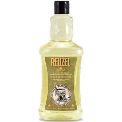REUZEL 3-in-1 Tea Tree Shampoo-Conditioner-Body Wash 1000 ml REUZEL 3-in-1 Tea Tree Shampoo-Conditioner-Body Wash 1000 ml