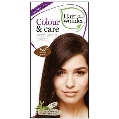 HAIRWONDER Dlhotrvajúca farba mocca hnedá 4.03 100 ml HAIRWONDER Dlhotrvajúca farba mocca hnedá 4.03 100 ml