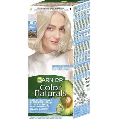 GARNIER Color Naturals permanentná farba na vlasy 101+ Ľadovo platinová, 60 + 40 + 12 ml GARNIER Color Naturals permanentná farba na vlasy 101+ Ľadovo platinová, 60 + 40 + 12 ml