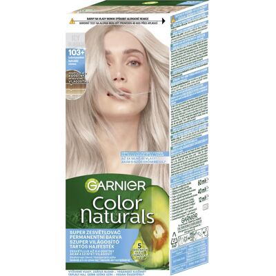 GARNIER Color Naturals permanentná farba na vlasy 103+ Ľadovo popolavá, 60 + 40 + 12 ml GARNIER Color Naturals permanentná farba na vlasy 103+ Ľadovo popolavá, 60 + 40 + 12 ml