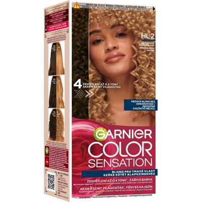 GARNIER Color Sensation permanentná farba na vlasy HL2 7.31 Dark Brown Hair 20, 60 + 40 + 12 ml GARNIER Color Sensation permanentná farba na vlasy HL2 7.31 Dark Brown Hair 20, 60 + 40 + 12 ml