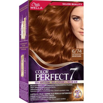WELLA Color Perfect 6/74 Tmavo jantárová blond 135 ml WELLA Color Perfect 6/74 Tmavo jantárová blond 135 ml