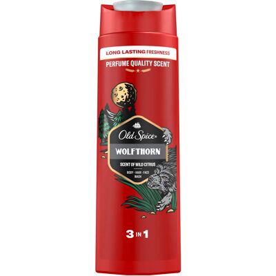 Old spice Wolfthorn Sprchový gél a šampón 3v1 400ml Old spice Wolfthorn Sprchový gél a šampón 3v1 400ml