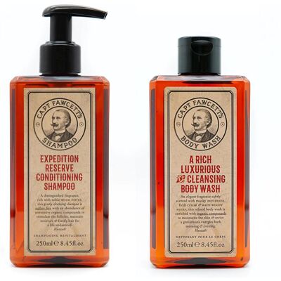 CAPTAIN FAWCETT Gift Sada Body Wash & Shampoo 500 ml CAPTAIN FAWCETT Gift Sada Body Wash & Shampoo 500 ml
