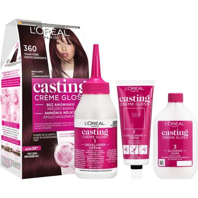 L'Oréal Paris L'ORÉAL CASTING Creme Gloss 360 Tmavá višňa L'Oréal Paris L'ORÉAL CASTING Creme Gloss 360 Tmavá višňa