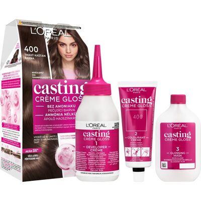 L'Oréal Paris ĽORÉAL CASTING Creme Gloss 400 Tmavý gaštan L'Oréal Paris ĽORÉAL CASTING Creme Gloss 400 Tmavý gaštan