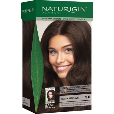 Prírodná tmavo-hnedá farba na vlasy – NATURIGIN Dark Brown 3.0 Prírodná tmavo-hnedá farba na vlasy – NATURIGIN Dark Brown 3.0