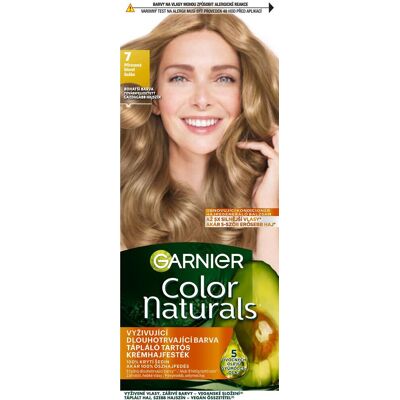 GARNIER Color Naturals permanentná farba na vlasy 7 Prirodzená blond, 60 + 40 + 12 ml GARNIER Color Naturals permanentná farba na vlasy 7 Prirodzená blond, 60 + 40 + 12 ml