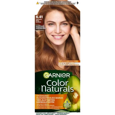 GARNIER Color Naturals permanentná farba na vlasy 6.41 Teplý jantár, 60 + 40 + 12 ml GARNIER Color Naturals permanentná farba na vlasy 6.41 Teplý jantár, 60 + 40 + 12 ml