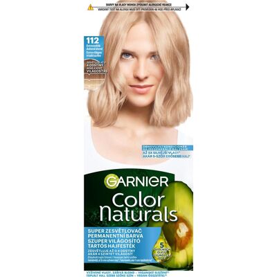 GARNIER Color Naturals permanentná farba na vlasy 112 Extra svetlá dúhová blond, 60 + 40 + 12 ml GARNIER Color Naturals permanentná farba na vlasy 112 Extra svetlá dúhová blond, 60 + 40 + 12 ml