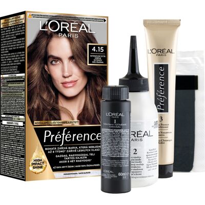 L'ORÉAL PARIS Récital Préférence Caracas 4.15/M1, intenzívna ľadová čokoláda L'ORÉAL PARIS Récital Préférence Caracas 4.15/M1, intenzívna ľadová čokoláda