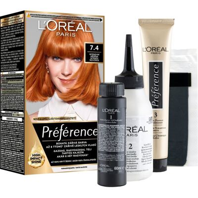 L'ORÉAL PARIS Feri Préférence Dublin 74 intenzívna medená L'ORÉAL PARIS Feri Préférence Dublin 74 intenzívna medená