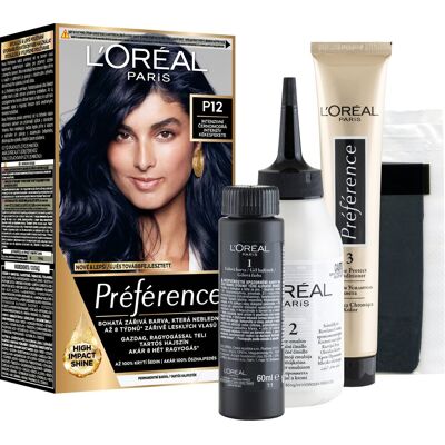 L'ORÉAL PARIS Préférence P12 Intenzívna čiernomodrá L'ORÉAL PARIS Préférence P12 Intenzívna čiernomodrá