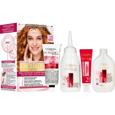 L'ORÉAL PARIS EXCELLENCE Creme 7.43 Blond medená zlatá L'ORÉAL PARIS EXCELLENCE Creme 7.43 Blond medená zlatá