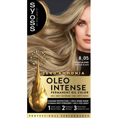 SYOSS Oleo Intense 8-05, béžovoplavý, 50 ml SYOSS Oleo Intense 8-05, béžovoplavý, 50 ml