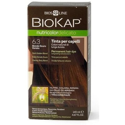 BIOKAP Nutricolor Delicato Dark Golden Blond Gentle Dye 6.30 140 ml BIOKAP Nutricolor Delicato Dark Golden Blond Gentle Dye 6.30 140 ml