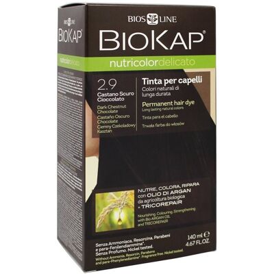 BIOKAP Nutricolor Delicato Dark Chestnut Chocolate Gentle Dye 2.90 140 ml BIOKAP Nutricolor Delicato Dark Chestnut Chocolate Gentle Dye 2.90 140 ml
