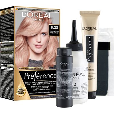 L'Oréal Paris ĽORÉAL PARIS Préférence 8.23 Shimmering Rose 60 ml L'Oréal Paris ĽORÉAL PARIS Préférence 8.23 Shimmering Rose 60 ml