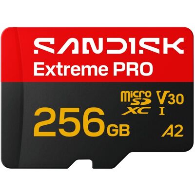 SanDisk microSDXC 256 GB Extreme PRO + SD adaptér SanDisk microSDXC 256 GB Extreme PRO + SD adaptér