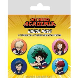 Pyramid My Hero Academia – odznaky 5 kusov Pyramid My Hero Academia – odznaky 5 kusov