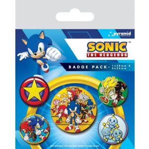 Pyramid Sonic The Hedgehog – odznaky 5 kusov Pyramid Sonic The Hedgehog – odznaky 5 kusov