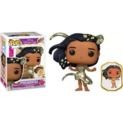 Funko POP! Ultimate Princess Collection – Pocahontas (Gold) s odznakom Funko POP! Ultimate Princess Collection – Pocahontas (Gold) s odznakom