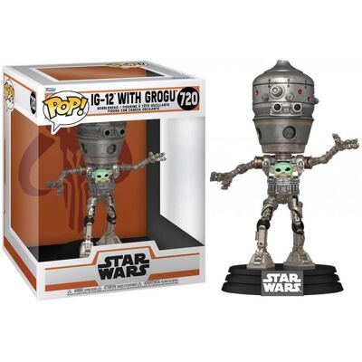 Funko Pop! Star Wars The Mandalorian IG 12 with Grogu 720 Funko Pop! Star Wars The Mandalorian IG 12 with Grogu 720
