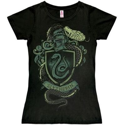 Logoshirt Harry Potter – Slytherin Logo – dámske tričko XS Logoshirt Harry Potter – Slytherin Logo – dámske tričko XS