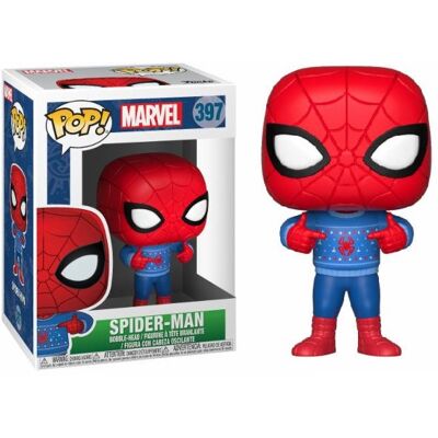 Funko Pop! Holiday Spider-Man Spider-Man with Ugly Sweater 397 Funko Pop! Holiday Spider-Man Spider-Man with Ugly Sweater 397