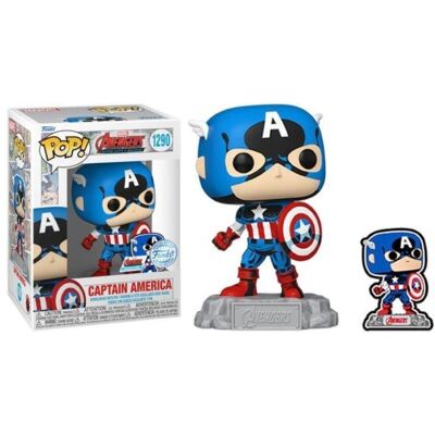 Funko POP! Avengers Captain America with Pin Funko POP! Avengers Captain America with Pin