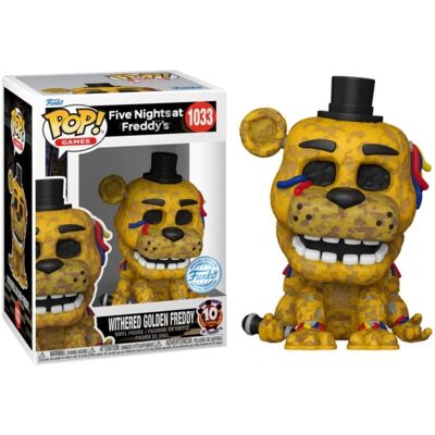 Funko Pop! Five Nights at Freddys Withered Golden Freddy 1033 Funko Pop! Five Nights at Freddys Withered Golden Freddy 1033