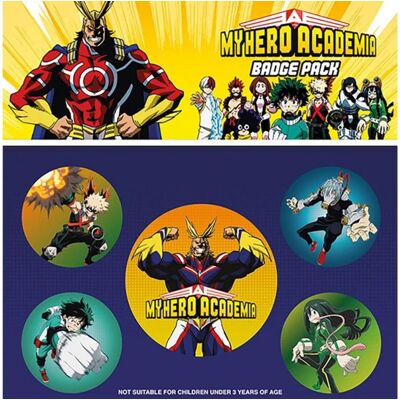 Pyramid My Hero Academia: Heroes – sada 5 odznakov Pyramid My Hero Academia: Heroes – sada 5 odznakov