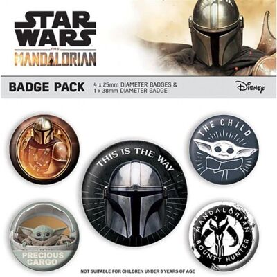 Pyramid Star Wars The Mandalorian: This Is The Way – sada 5 odznakov Pyramid Star Wars The Mandalorian: This Is The Way – sada 5 odznakov