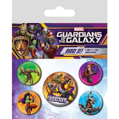 Pyramid Marvel: Guardians Of The Galaxy – odznaky 5 kusov Pyramid Marvel: Guardians Of The Galaxy – odznaky 5 kusov