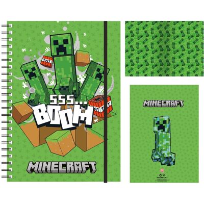 Pyramid Minecraft: Characters – zápisník A5 s krúžkovou väzbou Pyramid Minecraft: Characters – zápisník A5 s krúžkovou väzbou