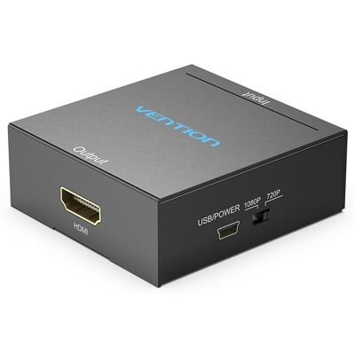 Vention RCA (Cinch/AV) to HDMI Converter Black Metal Type Vention RCA (Cinch/AV) to HDMI Converter Black Metal Type