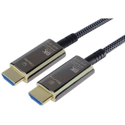PremiumCord Ultra High Speed HDMI 2.1 optický fiber kábel 8K/60Hz, pozlátené konektory, 10 m PremiumCord Ultra High Speed HDMI 2.1 optický fiber kábel 8K/60Hz, pozlátené konektory, 10 m