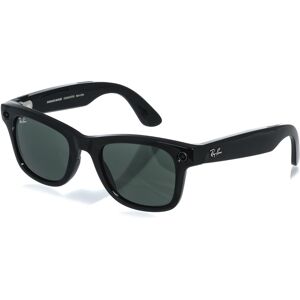 Meta RAY-BAN Meta Wayfarer (Standard) Smart Glasses - Shiny Black, G15 Green Meta RAY-BAN Meta Wayfarer (Standard) Smart Glasses - Shiny Black, G15 Green