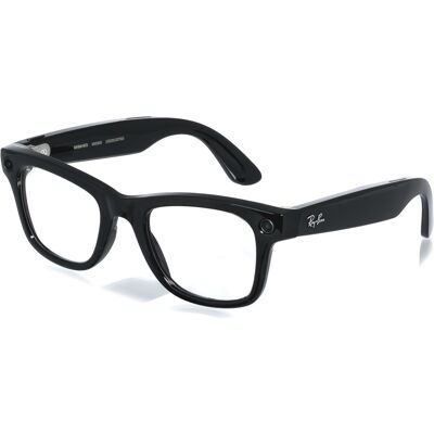 Meta RAY-BAN Meta Wayfarer (Standard) Smart Glasses - Shiny Black, Clear Meta RAY-BAN Meta Wayfarer (Standard) Smart Glasses - Shiny Black, Clear